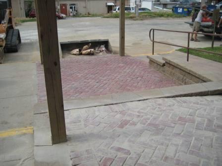 The bricks are all laid.